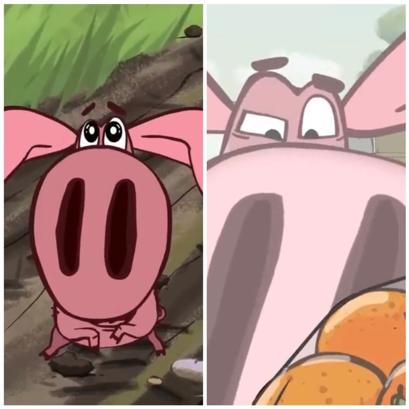 Create meme: piglet animated series, piggy cartoon, pig 