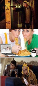 Create meme: eat, pasta, spaghetti