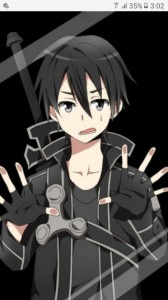 Create meme: kirito kazuto with 2 swords, kirito KS, kirito on steam