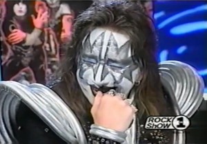 Create meme: ACE Frehley in makeup