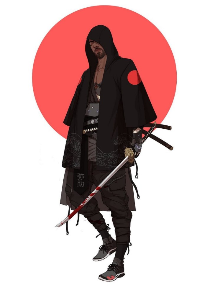 Создать мем "киберпанк аниме арт самурай, современный samurai art, samurai" - Картинки - Meme-arsenal.com