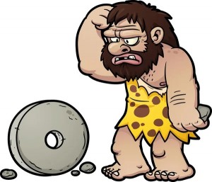 Создать мем: первобытный человек, caveman, колесо первобытных людей