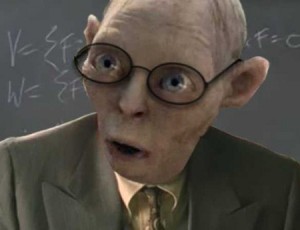 Create meme: Gollum the teacher