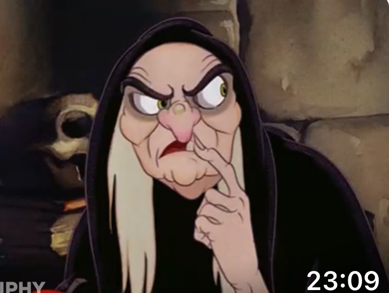 Create meme: The Wicked Witch of Snow White, The evil queen from Snow White the old woman, Dwarf nose cartoon witch