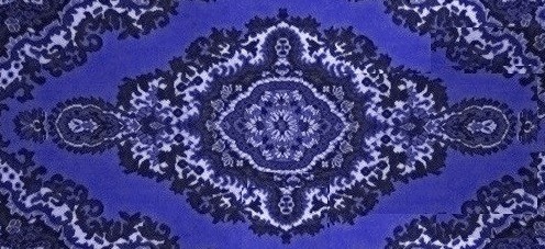 Create meme: carpet , fabric , round carpet pattern texture blue flowers