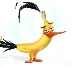 Create meme: banan, banana, chuck angry birds