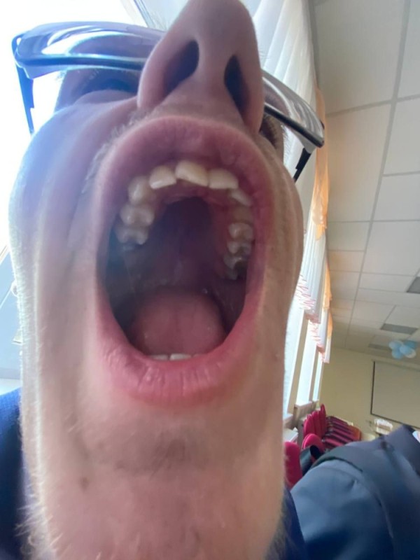 Create meme: the mouth, man's mouth, in the mouth