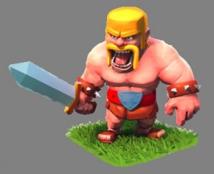 Create meme: coc, barbarian, hacked clash of clans