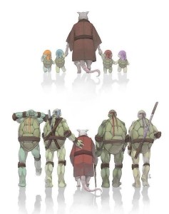 Create meme: characters ninja turtles, the evolution of teenage mutant ninja turtles, teenage mutant ninja turtles and splinter