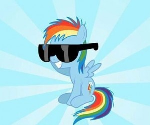 Create meme: rainbow, dash, pony.
