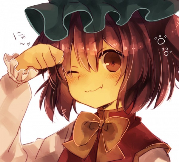 Create meme: chen touhou, touhou project neko, chen touhou