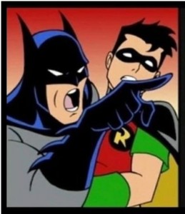 Create meme: Batman and Robin, batman robin, superheroes Batman