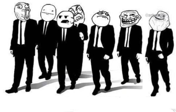 Create meme: mafia trollface, a lot of memes , mad dogs