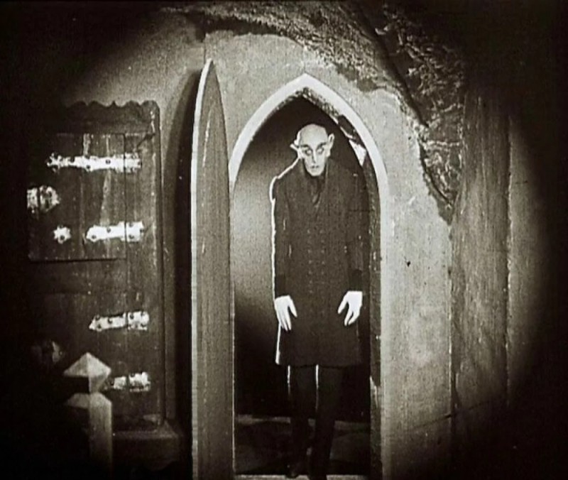 Create meme: nosferatu, a symphony of horror, nosferatu symphony of horror 1922, nosferatu is a symphony of fear.
