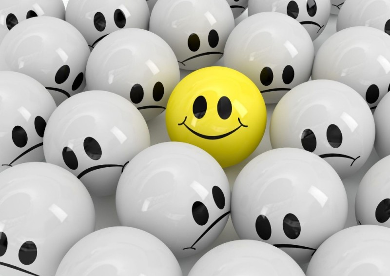 Create meme: optimism, happy and sad, emoticons on the screensaver