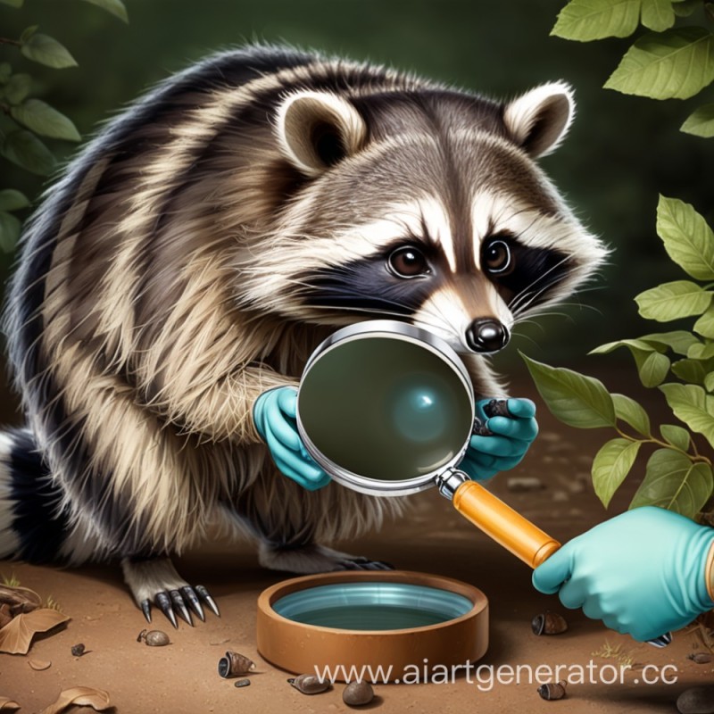 Create meme: raccoon at home, raccoon art, enotik 