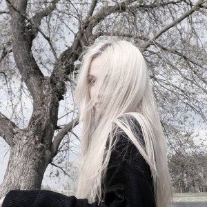 Create meme: the girl with white hair, video premiere, girls