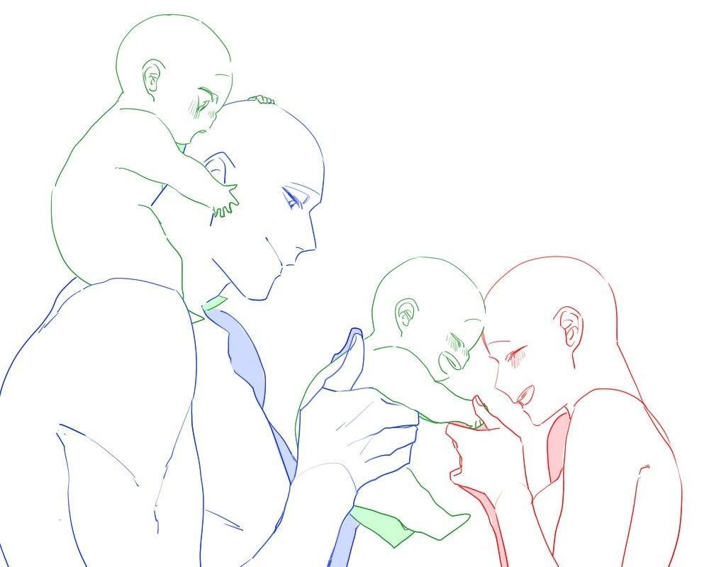 Create meme: ych base family, poses for drawing couples, poses for drawing couples