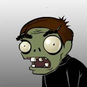 Create meme: Zombie head from plant vs zombie, talking zombie, The zombie is smiling