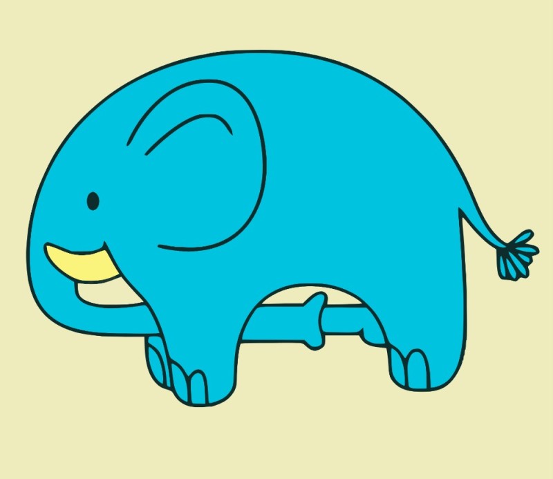 Создать мем: слоник, слон для детей, векторный слоник