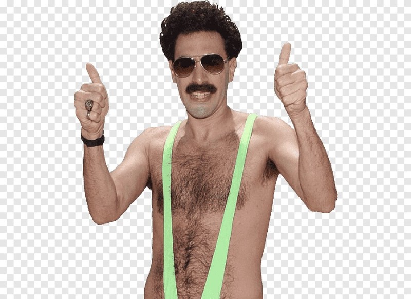 Create meme: borate , swimsuit Borat, mankini Borat