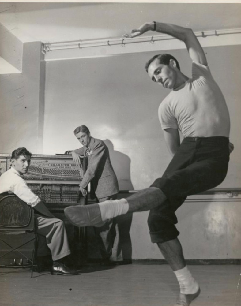 Create meme: Robbins Jerome, Jerome Robbins and Baryshnikov, Serge Lifar