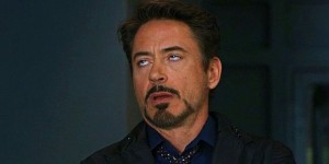 Create meme: Robert Downey Jr rolls eyes, Tony stark is a genius billionaire playboy philanthropist, Robert Downey