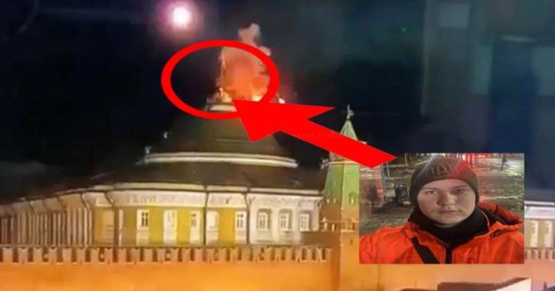 Create meme: the Kremlin , attack on the Kremlin, the Kremlin was attacked