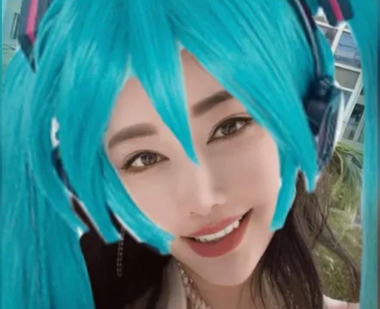 Create meme: Japanese cosplayer Rei, miku cosplay, girl 