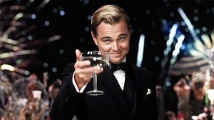 Create meme: The Great Gatsby, Leonardo DiCaprio, DiCaprio glass