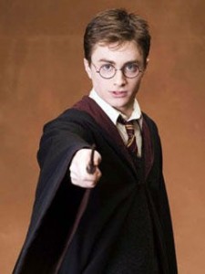 Create meme: Harry Potter with a magic wand, Daniel Radcliffe Harry Potter, Harry Potter