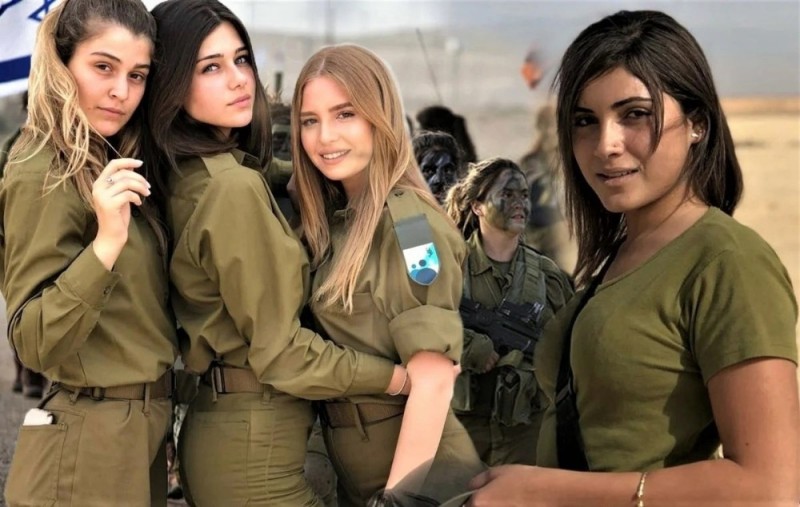 Create meme: military girls of israel, girls of the Israeli army, women's army in israel