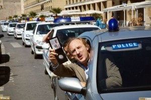 Create meme: Gerard Krawczyk, taksi 4, discover the police