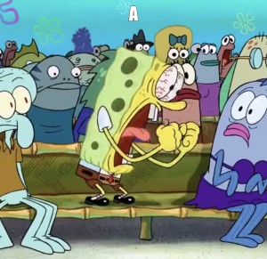 Создать мем: the spongebob squarepants movie 2004 fancaps, spongebob shut up, spongebob meme