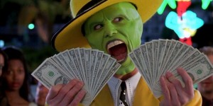 Create meme: the movie mask, money hands, spender