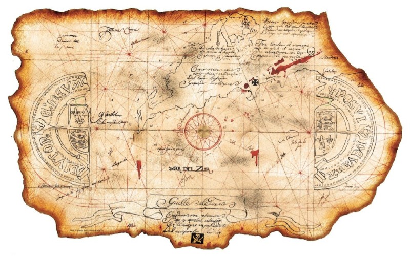Create meme: treasure map, pirate treasure map, Pirates of the Caribbean map