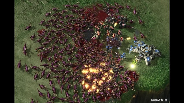 Создать мем: starcraft 2 - wings of liberty + hearts of the swarm, игра старкрафт, зерг раш