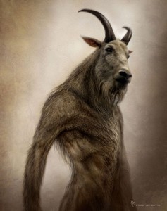 Create meme: goat fantasy art, goat, goat Satyr