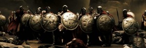 Create meme: Spartans 300, 300 Spartans battle