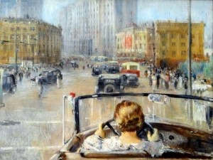 Создать мем: новая москва пименов, юрий пименов новая москва 1937 холст масло, пименов новая москва 1937