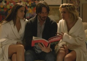 Create meme: who's there movie 2015, Still from the film, Ana de Armas and Keanu Reeves movie
