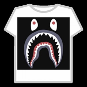 Create meme: roblox t shirt, bape shark logo, bape shark