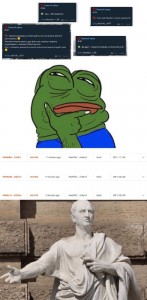 Create meme: meme, meme of Pepe the frog, Marcus Tullius ' Cicero