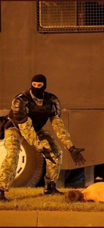 Create meme: Belarusian riot police meme, policeman , a masked riot policeman