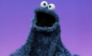 Create meme: cookie, sesame street, muppet