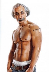 Создать мем: эйнштейн мускулы, сексуальный эйнштейн, фото эйнштейн качок