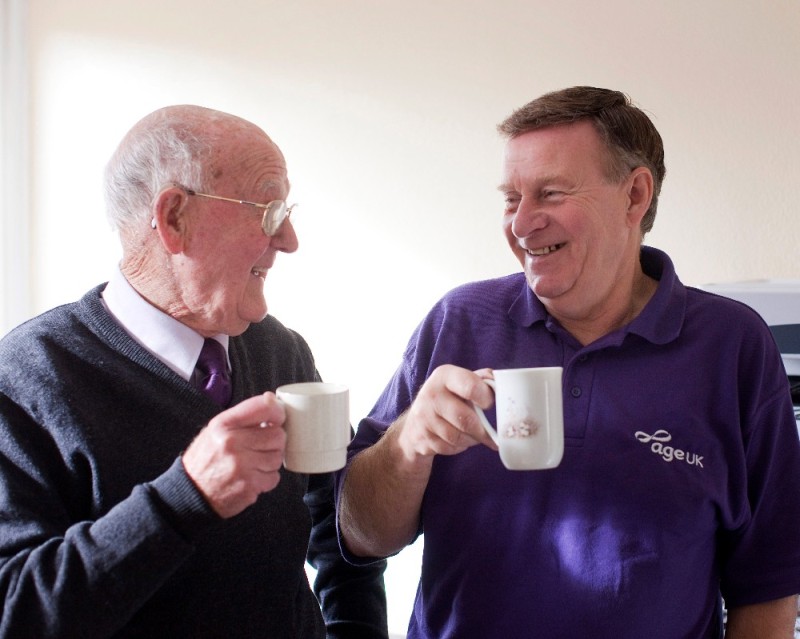 Create meme: old people, male , a man drinks tea