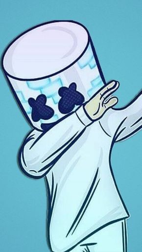 Marshmello Drawing Tutorial - How to draw Marshmello step by step