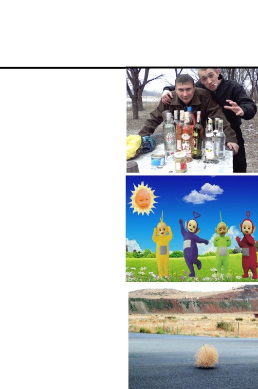 Create meme: screenshot , teletubbies for photoshop, drunkard's day