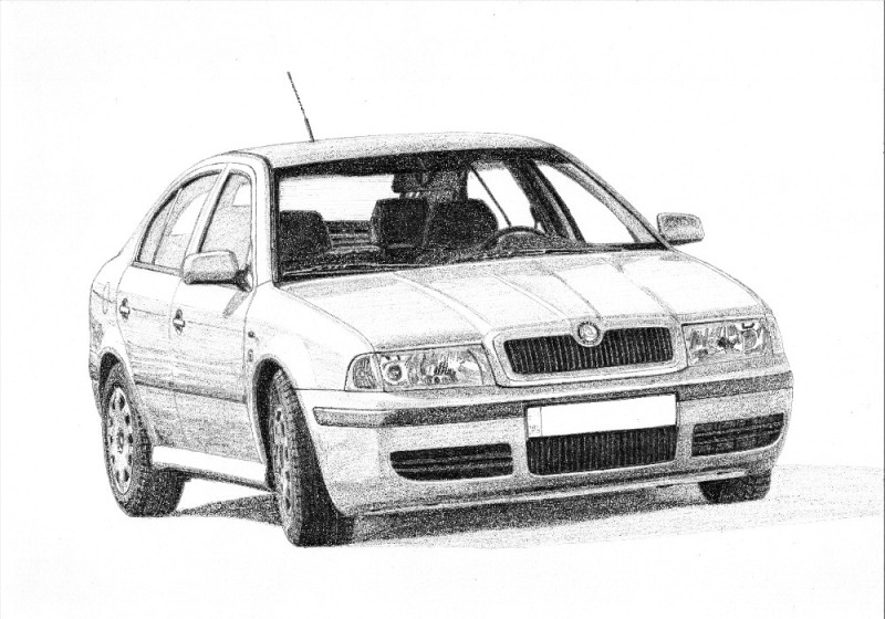 Create meme: škoda octavia , Skoda Octavia 2008 coloring book, Coloring pages of the Skoda car